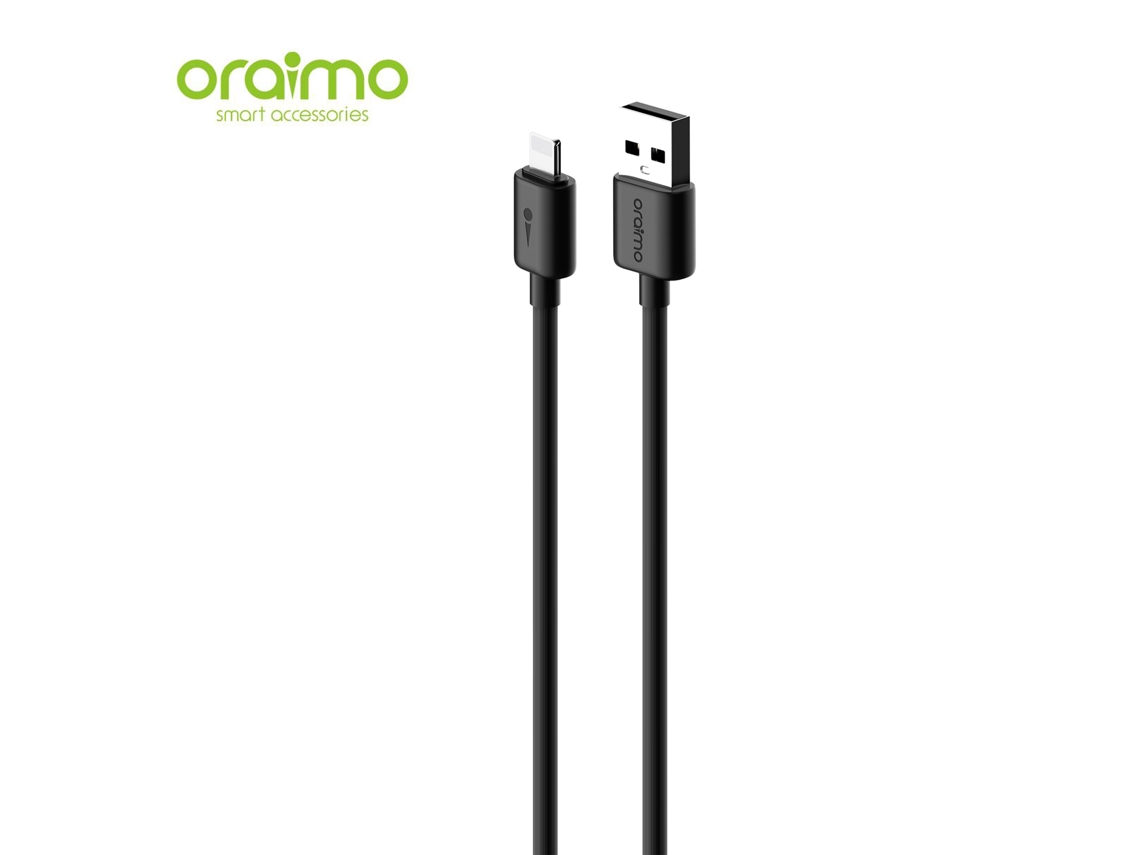 Cable Lightning Oraimo Ocd-l12 Easyline De 1 M, 5 V/2 A, Resistente, De Nailon, Para Carga Rápida.
