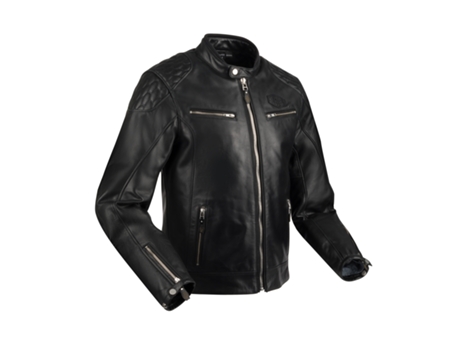 Chaqueta de Hombre para Motociclismo SEGURA Cuero Curtis Piel Negro (S)