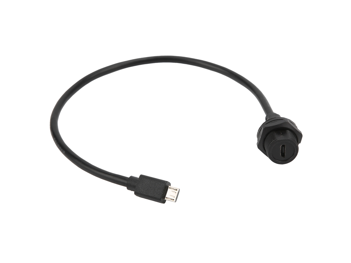 Conector Micro Usb Hembra/macho Impermeable Ip67 Con Cable De 0,3 M E10mctff/mcam