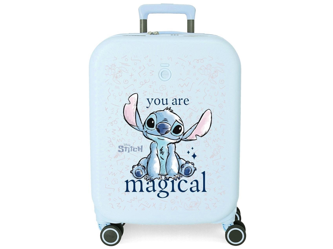 DISNEY Maleta De Cabina ABS Rígida Stitch You Are Magical Azul