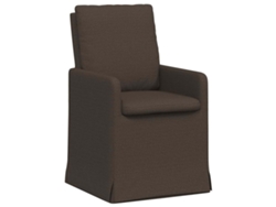 Juego de 2 sillas de comedor de lino gris oscuro MAISON EXCLUSIVE (57x67x98 cm)