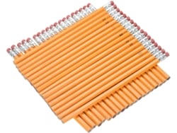 Conjunto De 40 Lápis De Madeira Simples E Práticos Com Borracha Hb Para Meninos E Meninas, Superfície Lisa.