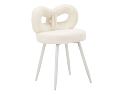 Silla Bow, MDF, Blanco, 40x40x67 cm, Epikasa