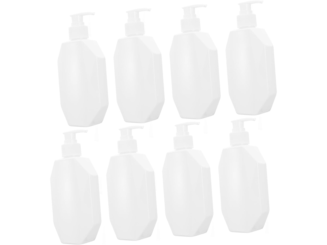 Juego De 8 Envases Vacíos Y Rellenables Para Champú Y Loción, Ideales Para Artículos De Aseo Personal.