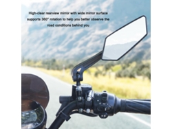 Espejo Retrovisor Gran Angular Giratorio De 360° Para Bicicletas De Montaña, Bicicletas Eléctricas Y Motocicletas.
