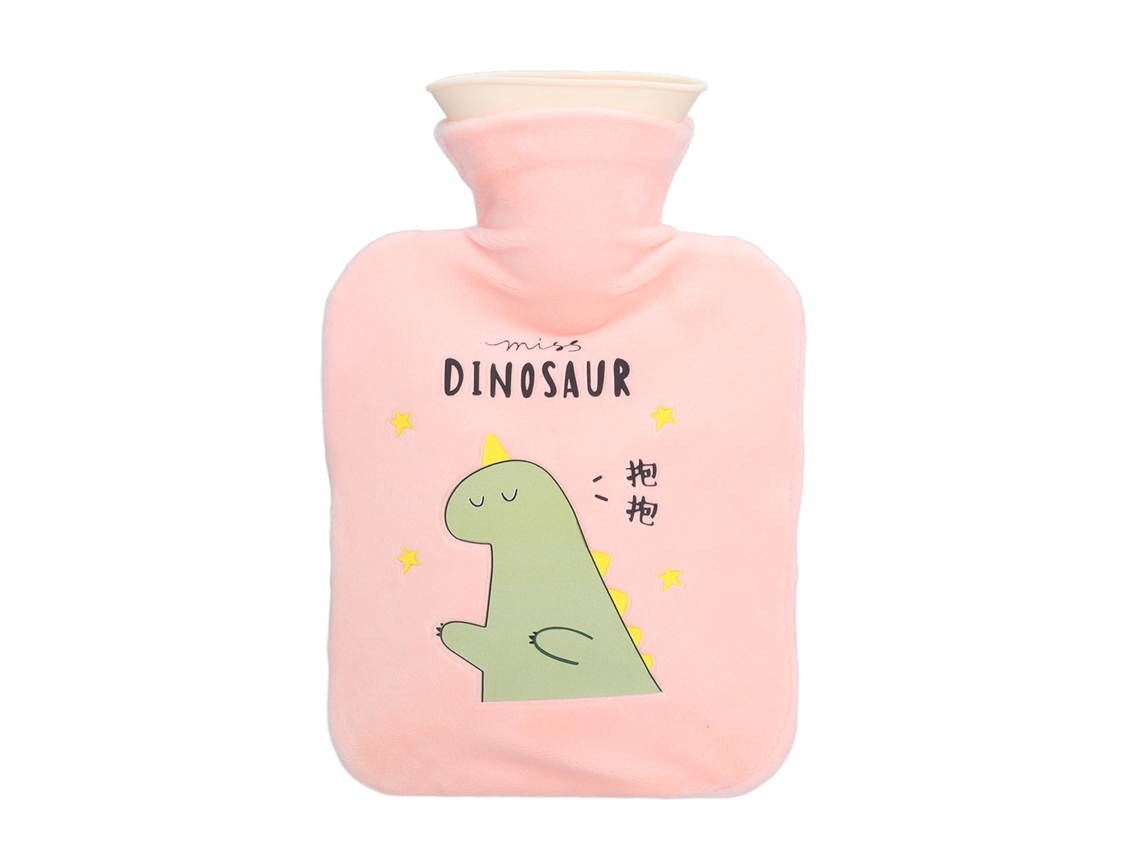 Botella De Agua Caliente 1000ml Gruesa Y Hermética Bolsa Calefactora Para Manos Y Pies Alivio Del Dolor Invierno Rosa