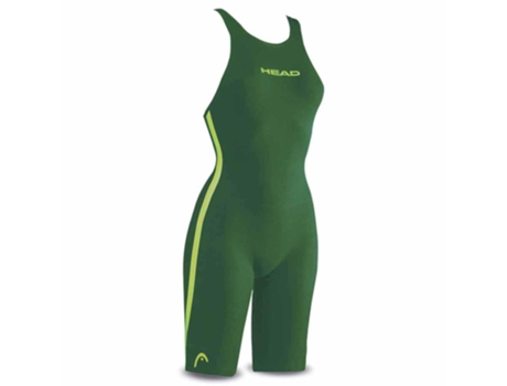 Traje de Baño con Pantalones Cortos para Mujer HEAD SWIMMING Liquidfire Wiz Knee Open Back Verde para Natación (IT 34)
