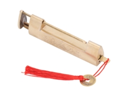 Candado Antiguo De Latón Estilo Chino Con Llave Para Joyero De 8 Cm.