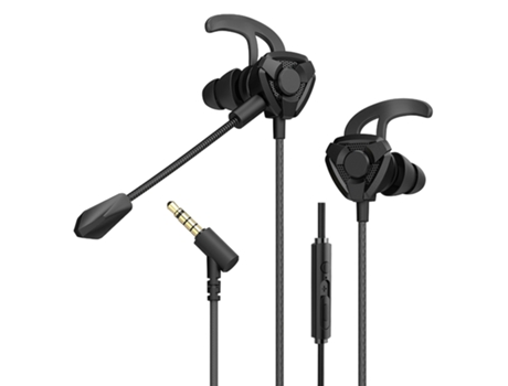 Auriculares para juegos con micrófono Control de cable Auriculares intrauditivos con conector de 3,5 mm Auriculares para juegos de deportes electró...