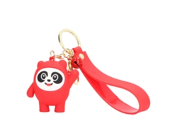 Llavero De Silicona Con Diseño De Panda, Mascota Olímpica De Invierno 2022, Para Bolso - Rojo