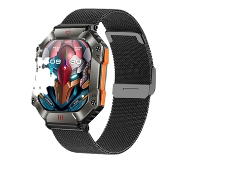 Reloj inteligente para hombre, brújula meteorológica, asistente de voz AI, modo deportivo, aventura al aire libre, resistente al agua, llamada Blue...