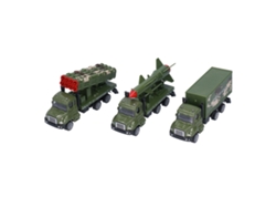 Set De Coche Militar De Aleación Fundida A Escala 1:50 Con Tracción Trasera Para Niños De 3 Años En Adelante.