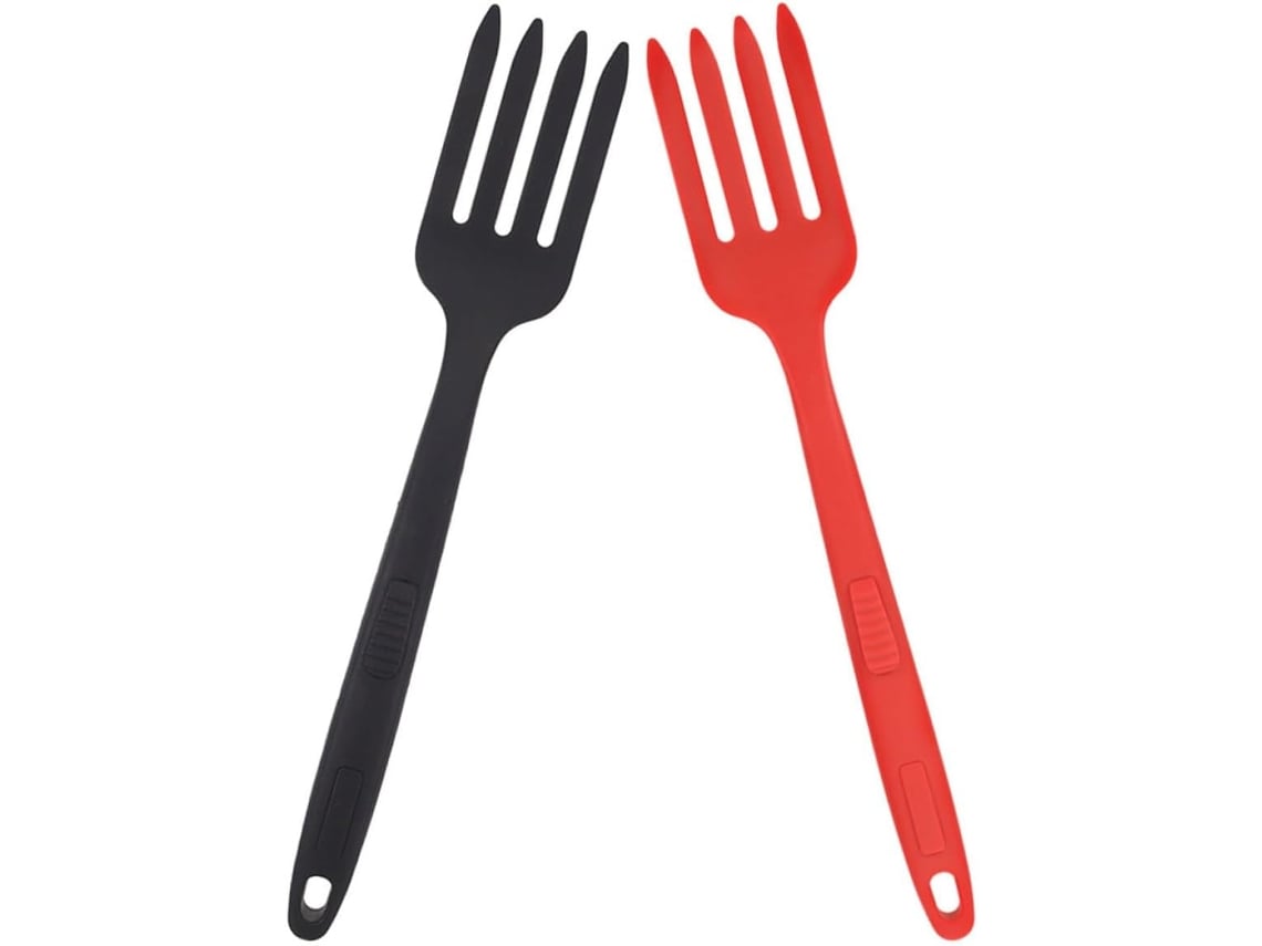 Garfos De Cozinha De Silicone De 2 Peças, Utensílios Práticos E Seguros.