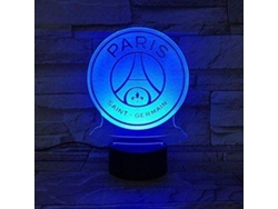 Lámpara de noche LED del FC Paris Saint Germain, ilusión 3D, para niños, Ligue 1, logotipo del PSG, lámpara de mesa
