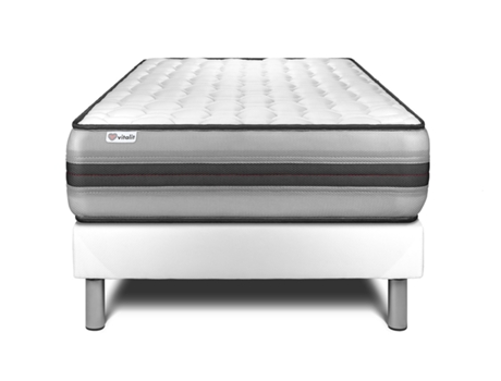 Set Somier Vital Power Recuperador 120 X 190 Cm Blanco