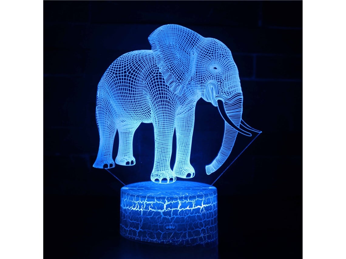 Lámpara de noche con ilusión 3D, 7 colores, interruptor táctil y alimentación USB (my462)