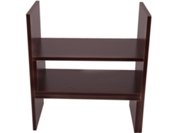Estantería De Escritorio De Madera Clara, Pequeña Estantería Vertical Para Libros Y Revistas.