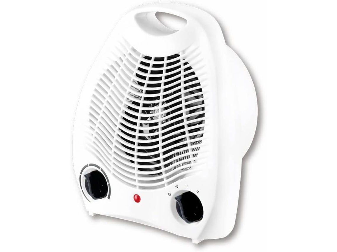 Ventilador Eléctrico Portátil De Convección De 1000w/2000w, Con Termostato, Silencioso Y Con Ajuste Continuo De Temperatura.