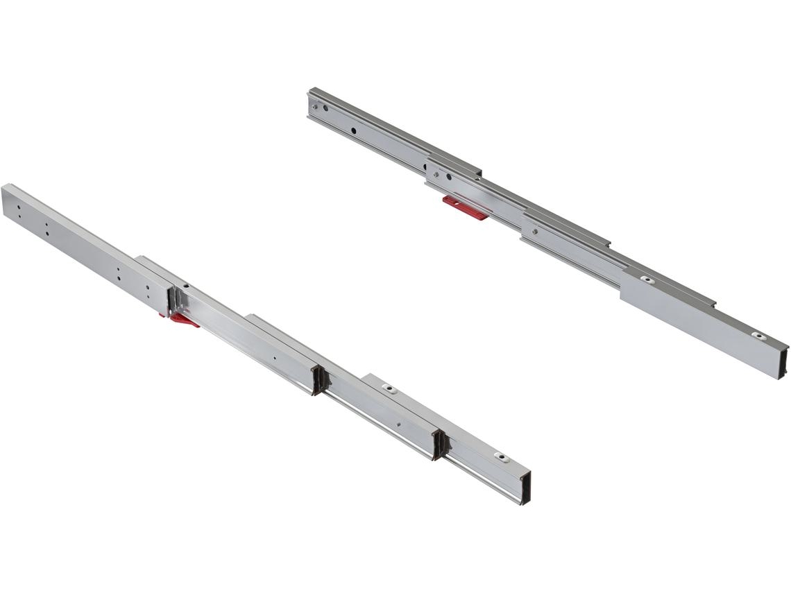 EMUCA Mesa Extensible Lunch+39 Slides- Aluminio- Acero Inoxidable
