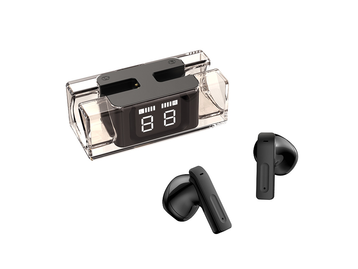 Auriculares Bluetooth True Wireless SEMD toque inteligente negro