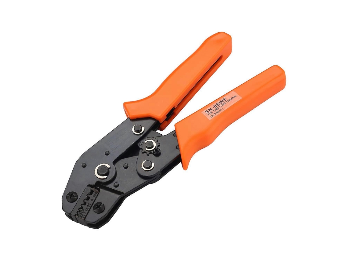 Pinza De Crimpeado De Ratchet Sn-06wf 17.8cm Para Terminales Aislados De Cable 0.5-6.0mm