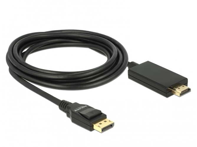 Adaptador DELOCK 85318 DisplayPort HDMI Negro 3 m