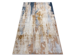 Alfombra Acrílica Elitra 6770 Abstracción Vintage Gris/Amarillo (160 x 230 cm)