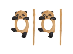 Bonito Y Elegante Broche De Panda De Madera En 3d, Multifuncional Para Suéteres.