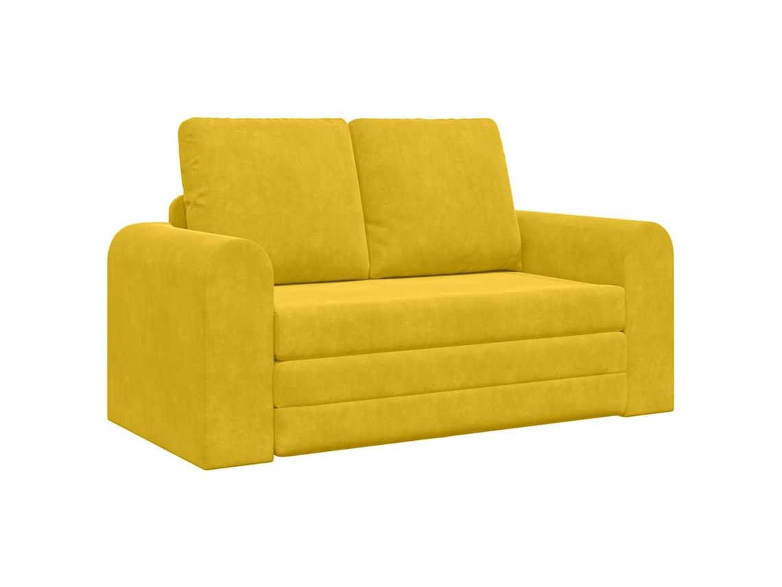 Sofá Cama | Sofá De Salón | Sofá De Descanso 60cm Amarillo Terciopelo