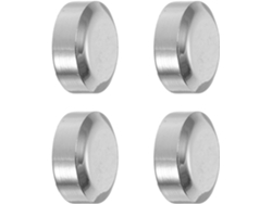 4 Clips Metálicos De 4,5-6 Mm Para Montaje En Pared Para Espejos Redondos Sin Marco
