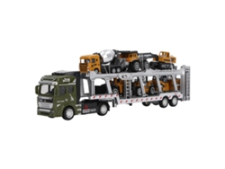 Camión De Transporte De Aleación 7 En 1 Con Capacidad Para 6 Coches, Función De Retracción De Ingeniería, 32 Cm
