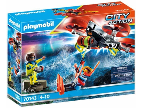 PLAYMOBIL PLAYMOBIL City Action: rescate buzo con dron (Edad Mínima: 4)