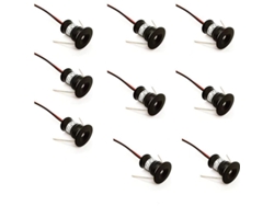 Focos Led Empotrables De Techo De 12 V Y 1 W, 9 Unidades, Luz Blanca Cálida De 3000 K, Ip65, Para Cocina Y Escaleras.