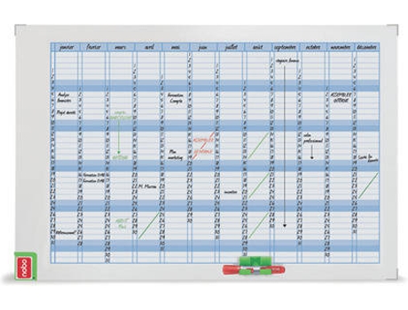 Pizarra de Planificación NOBO Monthly Board Planner Mensual (725x53x1045mm - Magnético: Sí)