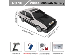 Coche de derrape RC Ae86 1/16 con tracción 4x4 de 2,4 G, 30 km/h, luces delanteras, modelo deportivo eléctrico de alta velocidad. Aeuzwr
