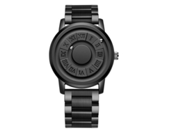 Reloj De Cuarzo Para Hombre Con Manecilla Magnética, Acero Inoxidable, Para Negocios Y Hogar.