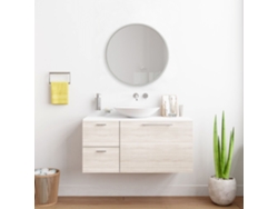 Espejo de Pared [EN.CASA] (Alumínio - 60 cm - Blanco)