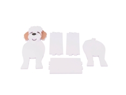 Bonita Maceta Con Forma De Perro Hecha A Mano Para Jardín E Interior, Decorativa, De Pvc.