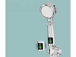 Ducha inteligente MDUG con pantalla LED digital, ahorro de energía, para baños con alta presión (plateada)