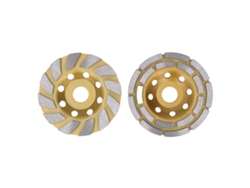 Kit De Discos De Pulido Turbo Segmentados De Diamante De 4,5 Pulgadas Con Doble Hilera Para Hormigón Y Piedra.