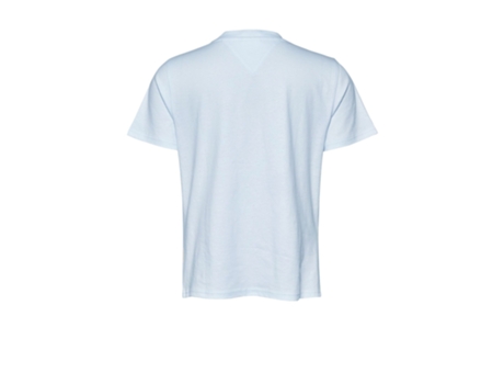 Camiseta TOMMY JEANS Algodón Orgánico Mujer (XS - Azul)
