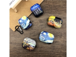 Estuche Van Gogh para Airpods 1, 2, 3, Pro y Pro2, funda protectora para auriculares Apple con pintura al óleo, diseño resistente a las vibraciones, Vayotoy