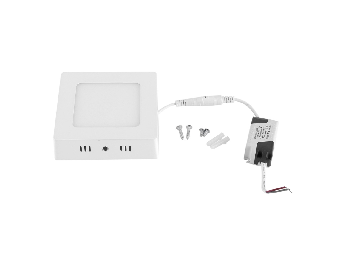 VYLARA Spot de teto LED quadrado de 6W, branco frio
