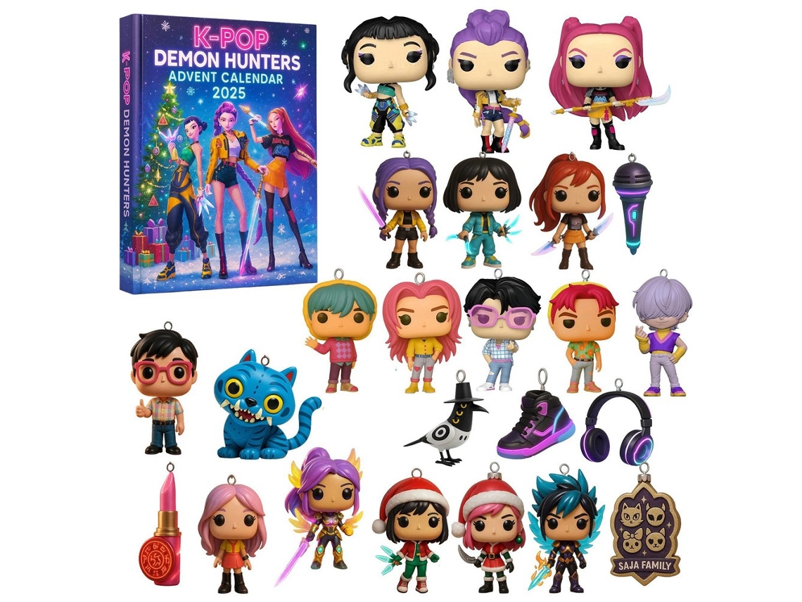 Calendario de Adviento de Navidad 2026 con muñeco de juguete y cuenta regresiva de 24 días, caja de regalo Xin Sonic Aeuzwr