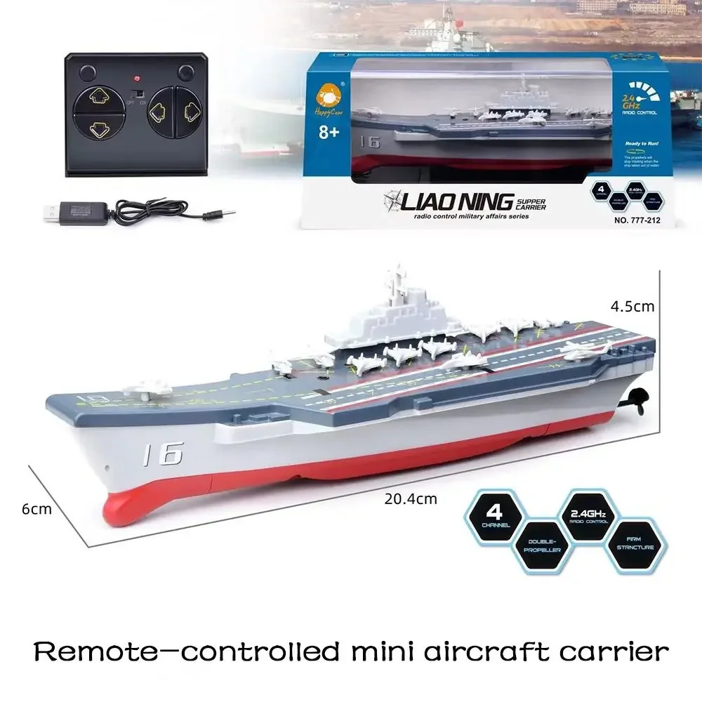 Mini Barco De Control Remoto, Lancha Rápida De Control Remoto De Alta Velocidad, Buque De Guerra De Control Remoto Inalámbrico 2.4g