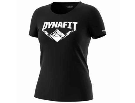 Camiseta de Mujer DYNAFIT Graphic Algodón Negro (L)