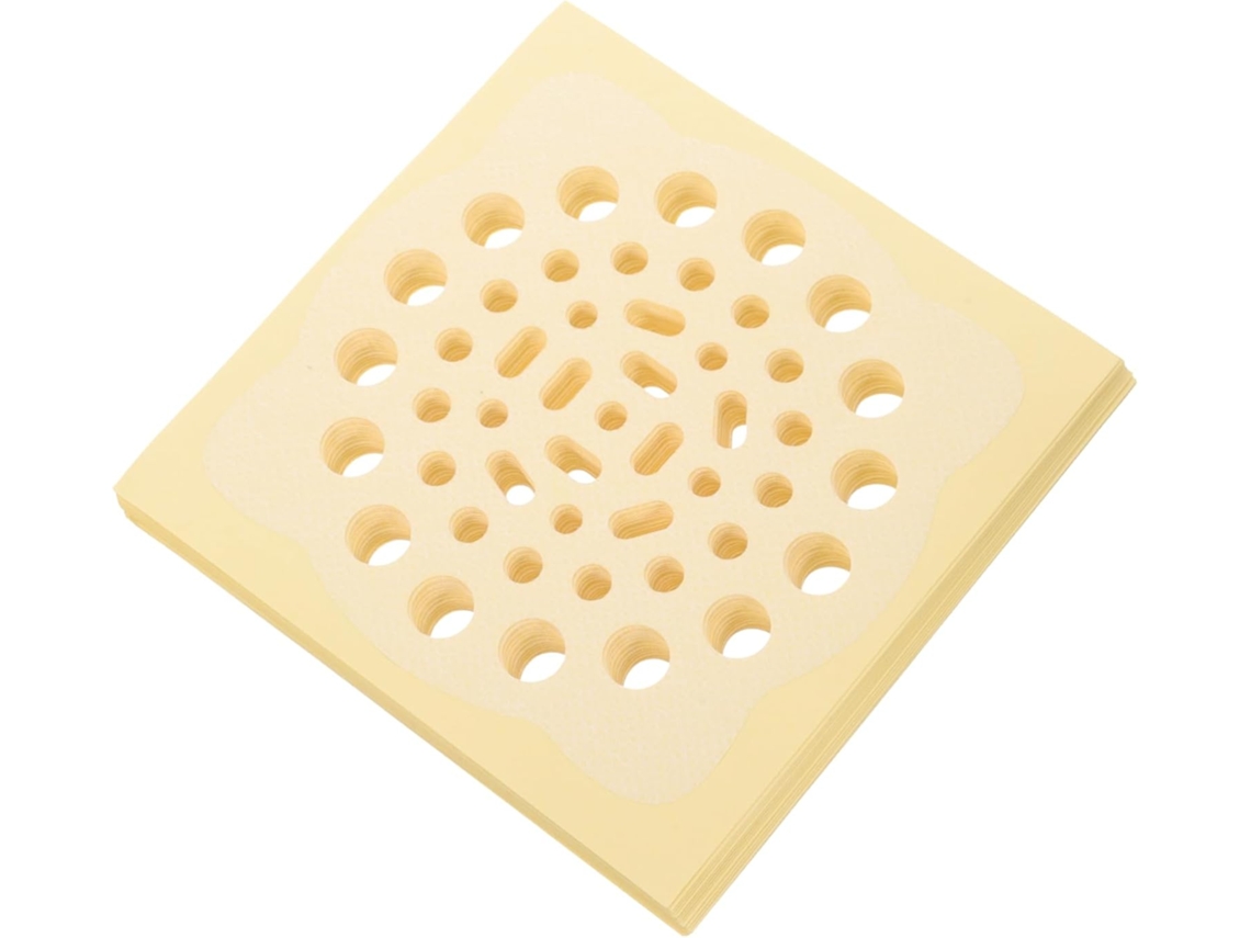 Juego de 4 pegatinas antiatascos para desagües de baño, cocina y fregadero - Material no tejido...