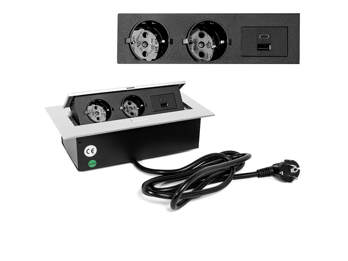 Regleta Enchufes Basculante Konex R9006 HERRAJES ALK