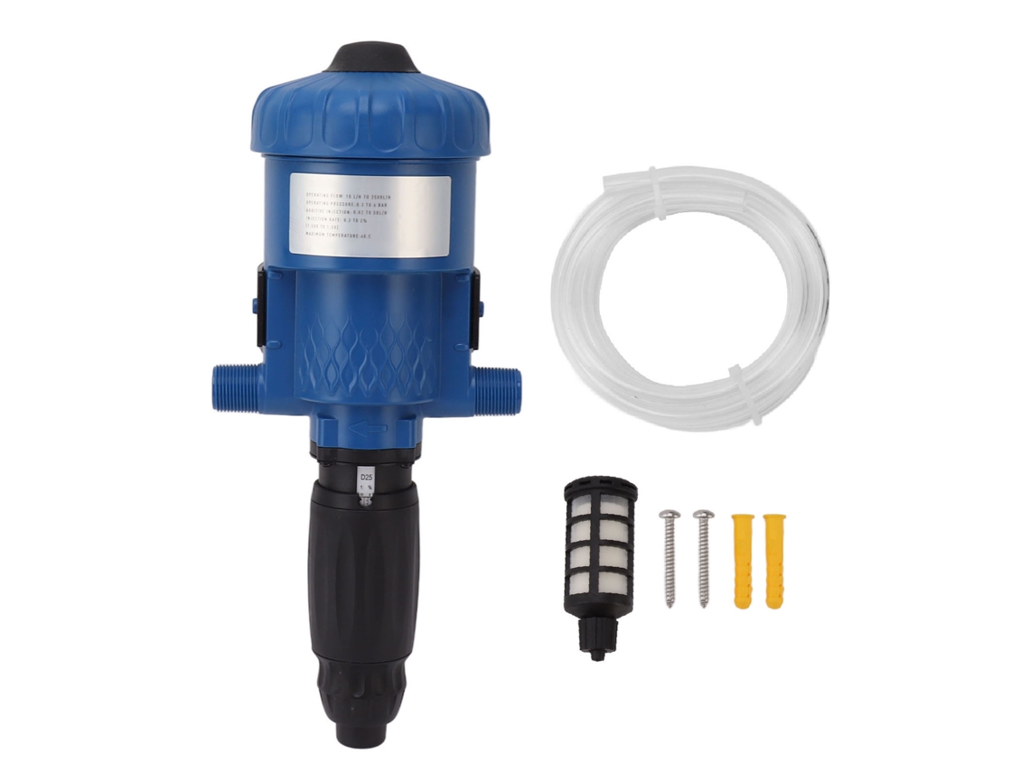 Inyector automático de fertilizante con rosca macho G3/4 para riego.