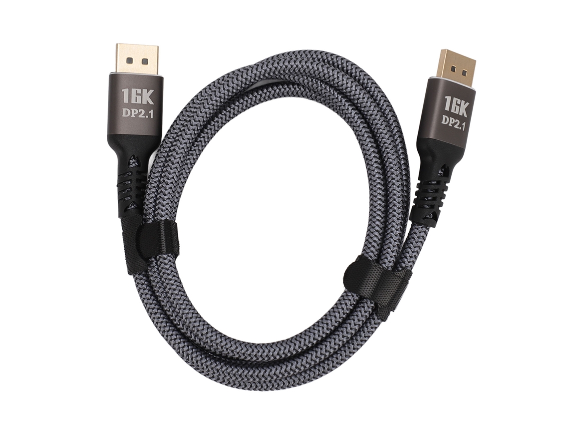 Cabo Displayport 2.1 16k 30hz 40gbps Hdr Dinâmico G Sync Freesync 1.5m Macho Para Macho